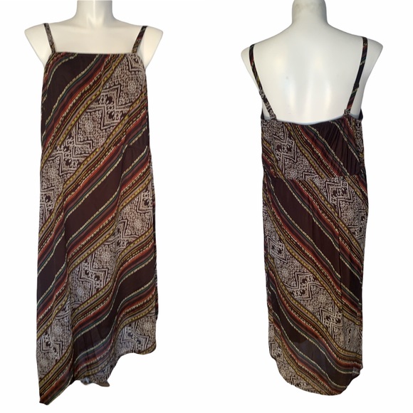 LANE BRYANT ⭐️ Boho Diagonal Striped Strapless Dress - Picture 8 of 10